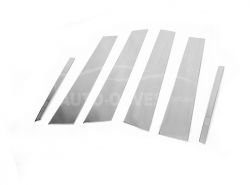 Pads for door pillar moldings Mercedes E class w212 stainless steel фото 0