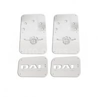 Covers for mirrors DAF XF euro 3 stainless steel фото 0