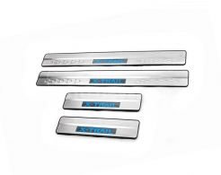 Door sill plates Nissan X-trail T32, Rogue 2014-2021 - type: 4 pcs фото 0