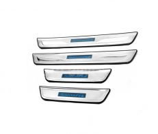 Door sill plates Hyundai Santa Fe 2013-2016 - type: 4 pcs фото 0