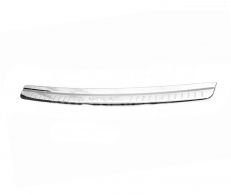 Rear bumper cover Nissan X-trail T32, Rogue 2014-2021 - type: stainless steel фото 0