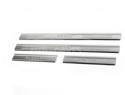 Door sills Volkswagen Passat B8 v3, 4 pcs sedan, station wagon фото 0