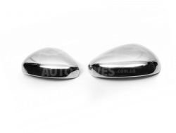 Covers for mirrors Citroen C4 2011-2015, stainless steel фото 0