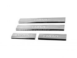 Door sills Chevrolet Cruze 2009-… - type: V2, 4 pcs фото 0