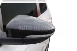 Накладки на зеркала Volkswagen Passat CC карбон фото 0
