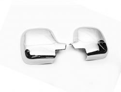 Хромированные накладки на зеркала Peugeot Partner, пластик фото 0