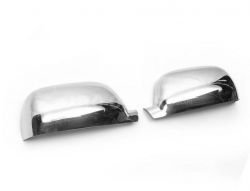 Covers for mirrors Volkswagen Touareg 2002-2008 stainless steel фото 0