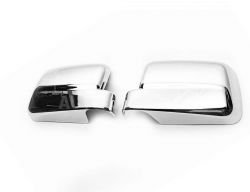 Хромированные накладки на зеркала Ford Connect 2009-2014, abs хром фото 0