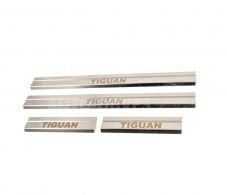 Накладки на пороги VW Tiguan 2007-2016 фото 0