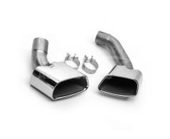 Muffler tips BMW X5 F15 2013-2018 - type: Sport 2 pcs stainless steel фото 0