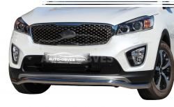 Front bumper protection Kia Sorento Prime 2015-… фото 0