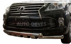 Bumper protection Lexus LX570 - type: model with plates фото 0