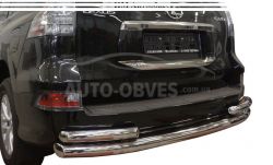 Захист заднього бампера Lexus GX460 - тип: труба з кутиками фото 0