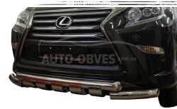 Bumper protection Lexus GX460 2013-… - type: model with plates фото 0