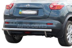 Nissan Juke rear bumper protection - type: single pipe фото 0