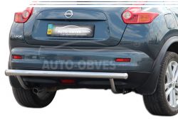Rear bumper protection Nissan Juke 2014-2019 - type: single pipe фото 0