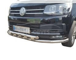 Защита бампера Volkswagen T6 - тип: модельная с пластинами фото 0