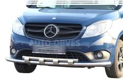 Bumper protection Mercedes Citan - type: model with plates фото 0