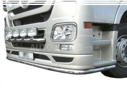 Front bumper protection Mercedes Actros MP2 - additional service: installation of diodes фото 0