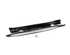 Side steps BMW X1 E84 2009-2015 - type: 2 pieces aluminum фото 0