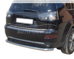 Mitsubishi Outlander XL rear bumper protection - type: bumper lining фото 0