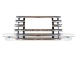 Front bumper protection Mitsubishi Pajero Wagon IV - type: with additional pipes фото 0