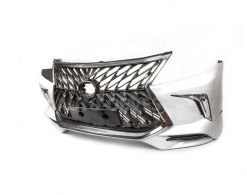 Front bumper for Lexus LX570, 450d 2008-2015 - type: restyling style black фото 0