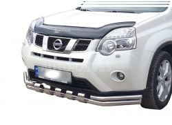 Bumper protection Nissan Htrail t31 - type: model with plates фото 0
