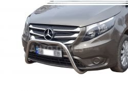 Bull bar Mercedes Vito, V-class 2014-2022 - type: without grill фото 0