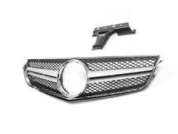 Radiator grille Mercedes E class coupe C207 2009-2013 - type: amg silver фото 0