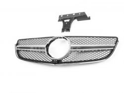 Radiator grille Mercedes E class coupe C207 2014-2016 - type: amg silver фото 0