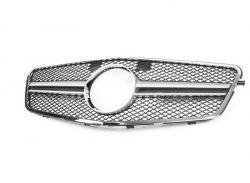 Radiator grille Mercedes E class w212 - type: amg silver 2009-2012 фото 0