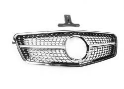 Radiator grille Mercedes E class w212 - type: diamond silver 2009-2012 фото 0