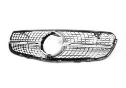 Radiator grille Mercedes GLC X253 - type: diamond silver 2015-2020 фото 0