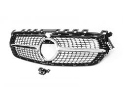 Radiator grille Mercedes B class w247 2019-...︎ - type: diamond silver without camera space фото 0