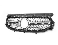 Radiator grille Mercedes GLA H247 2020-...︎ - type: diamond silver фото 0