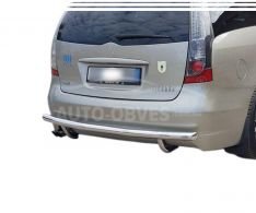 Mitsubishi Grandis rear bumper protection - type: single pipe фото 0