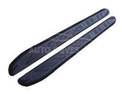 Footboards VW Caddy 2010-2015 - style: Audi color: black фото 0