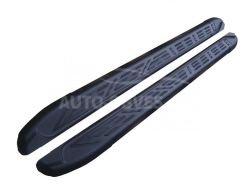 Footboards Mitsubishi Outlander XL 2010-2012 - style: Audi color: black фото 0