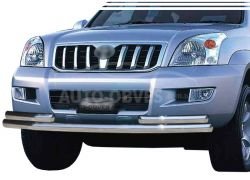 Front arch Toyota Prado 120 - type: with additional tubes фото 0