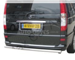 Rear bumper protection Mercedes Vito, Viano - type: single pipe фото 0