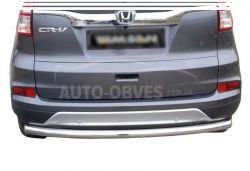 Rear bumper protection Honda CRV 2016-2017 - type: single pipe фото 0