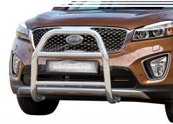 High bull bar Kia Sorento Prime 2015-… - type: without grill фото 0