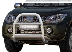 Кенгурятник високий Mitsubishi L200 2015-2018 - тип: без гриля фото 0