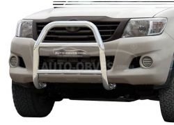 High bull bar Toyota Hilux 2006-2012 - type: without grill фото 0