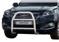 High bull bar Toyota Rav4 2010-2012 - type: without grill фото 0