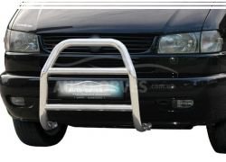 High bull bar Volkswagen T4 Transporter, Caravelle - type: without grill фото 0