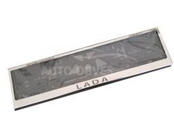 License plate frame with "Lada" logo фото 0