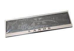 License plate frame with Lanos logo фото 0