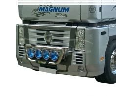 Holder for headlights in Renault Magnum grille, service: installation of diodes фото 0